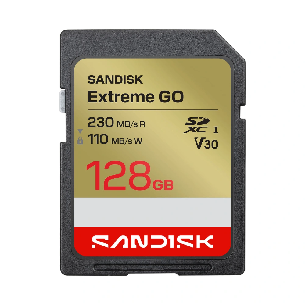 Sandisk SD Card Extreme Go SDXC UHS-I 128GB V30 view 2